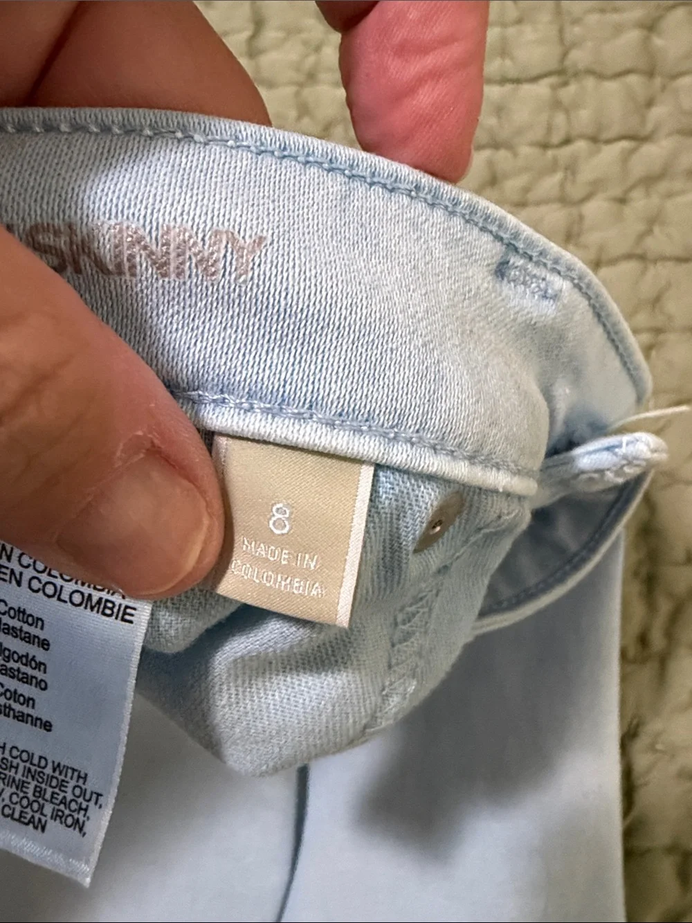 Michael Kors Pale Blue Skinny Jeans